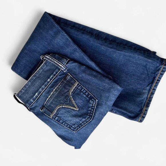 Diesel Y2K Euro Trash Low Rise Denim Wide Leg Jeans Size Women's 24 - Picture 7 of 7